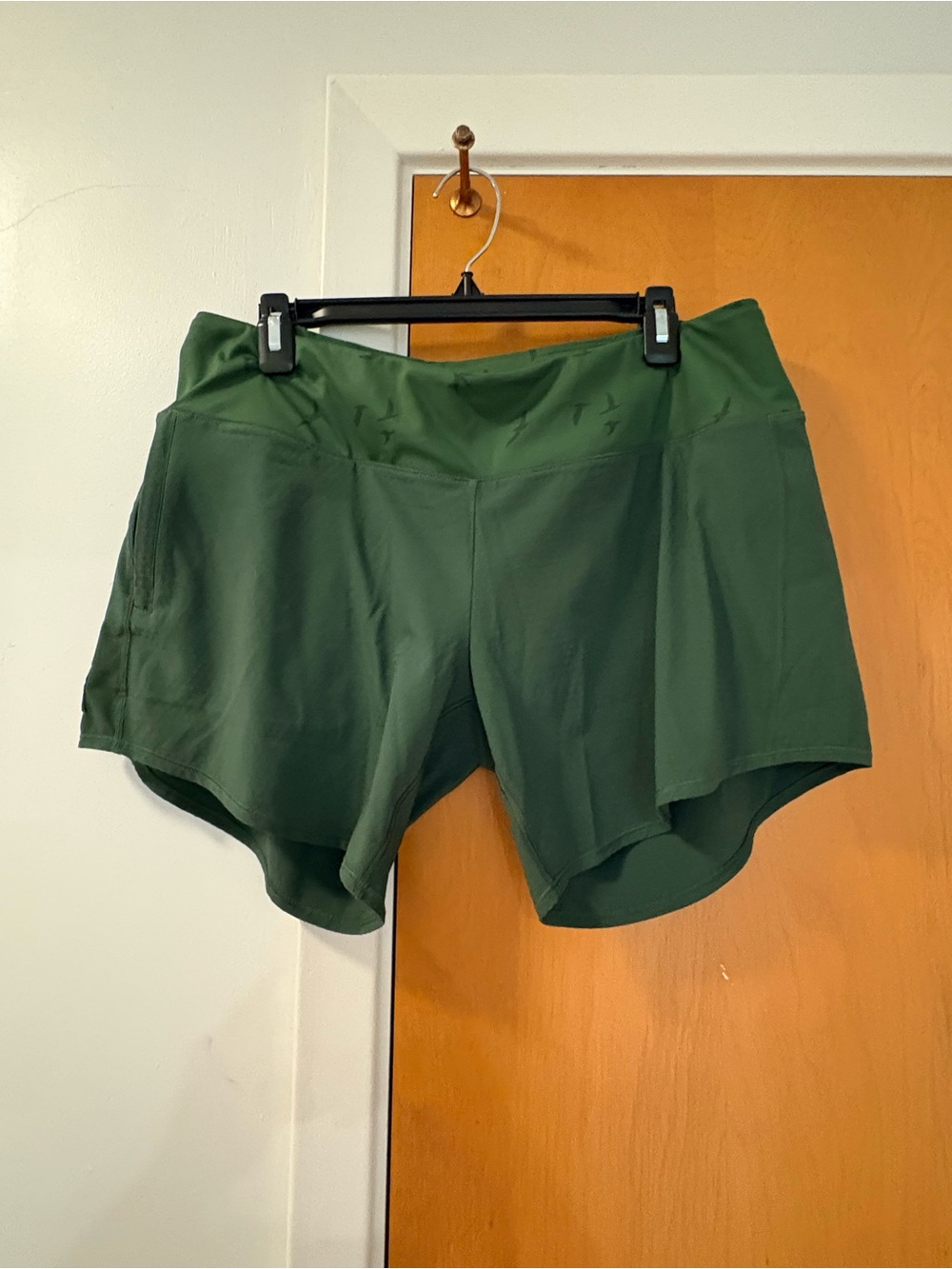 Oiselle Green Women's Roga Athletic Shorts